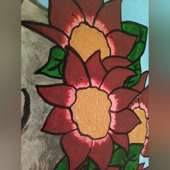 Elephant mixed media painting - Picture 5 of 5